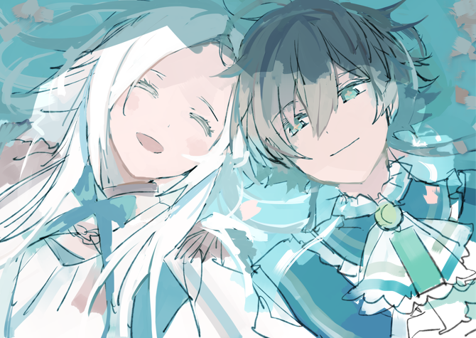 amakusa_shirou_tokisada_(olympia_soiree), duo, fanart, female, male, olympia_(olympia_soiree), olympia_soiree, pixiv_id_4825799