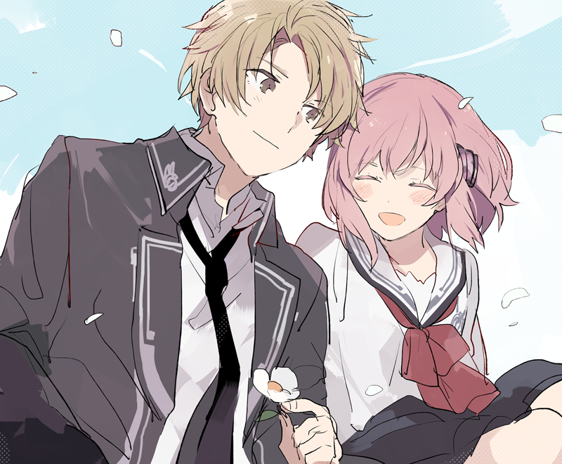 duo, fanart, female, kakeru_yuiga, koharu_(norn9), male, norn9, pixiv_id_4825799