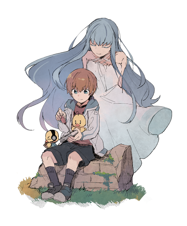 aion_(norn9), duo, fanart, female, male, norn9, pixiv_id_4825799, suzuhara_sorata