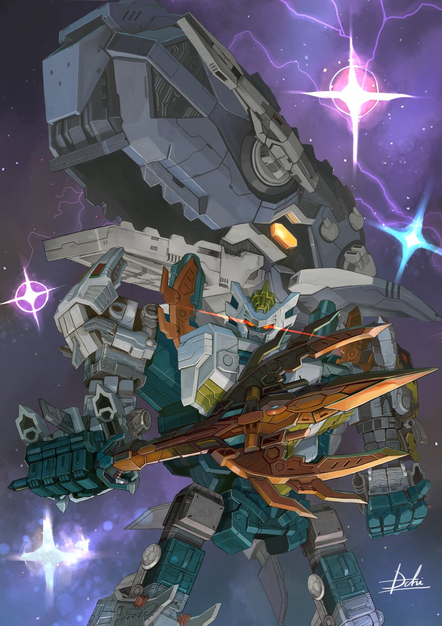 beast_wars, beast_wars_ii, commission, crossover, darius, glowing, glowing_eyes, god_neptune