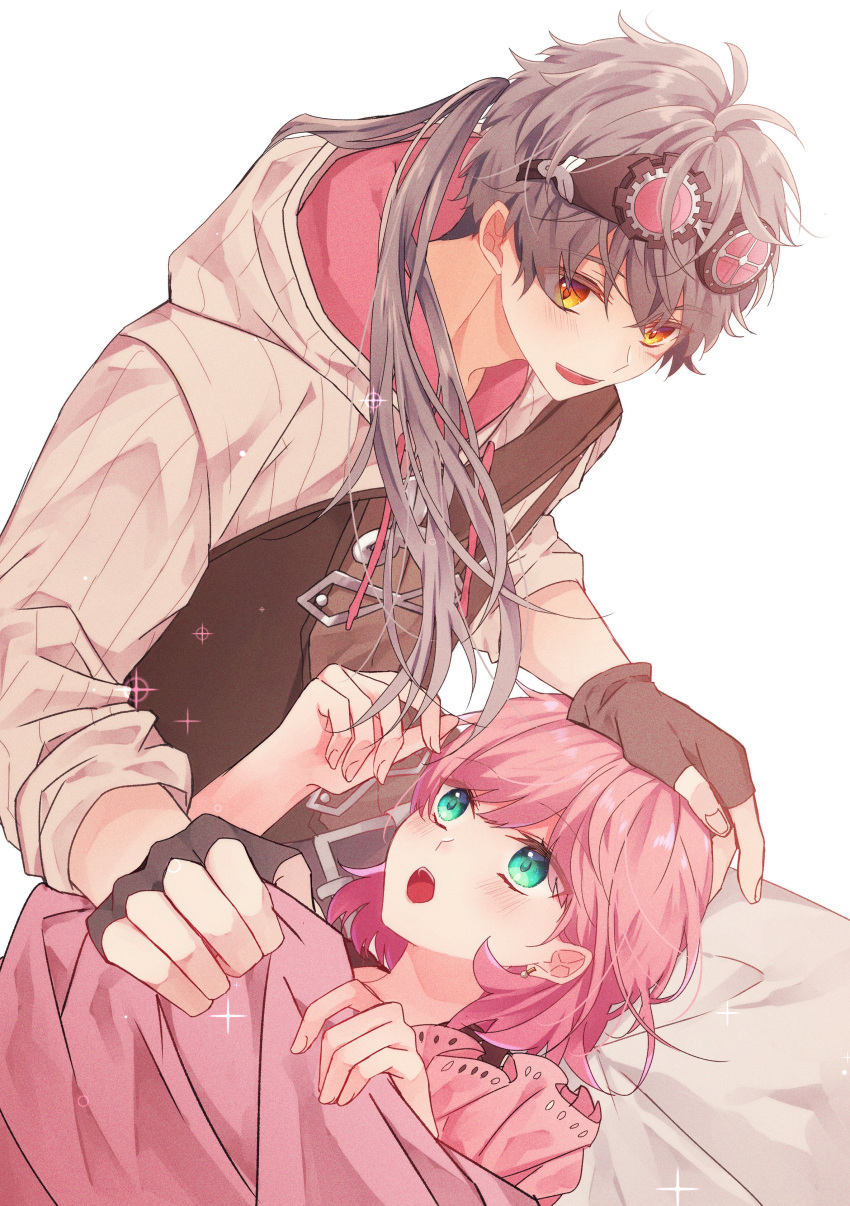 ange_(angelique_luminarise), angelique_luminarise, duo, fanart, female, male, tekodeteko, xeno_(angelique_luminarise)