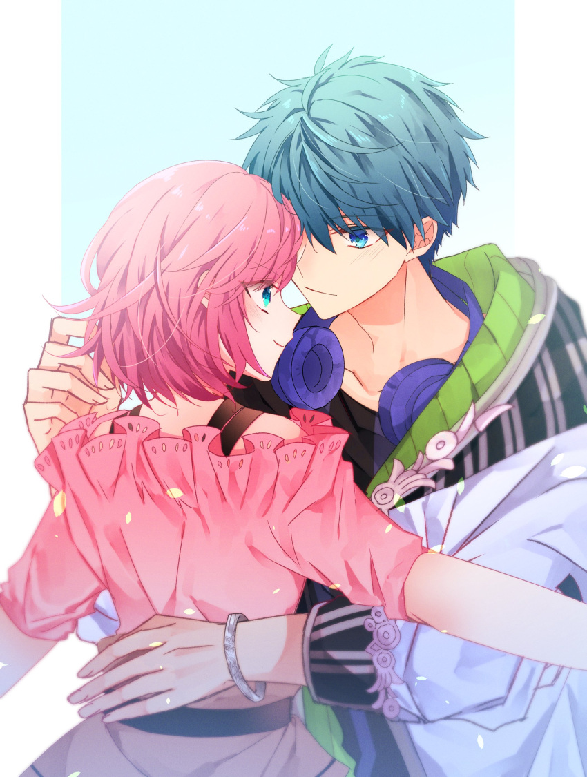 ange_(angelique_luminarise), angelique_luminarise, duo, fanart, female, kanata_(angelique_luminarise), male, tekodeteko