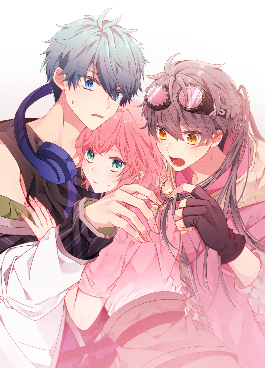 ange_(angelique_luminarise), angelique_luminarise, fanart, female, kanata_(angelique_luminarise), male, tekodeteko, trio