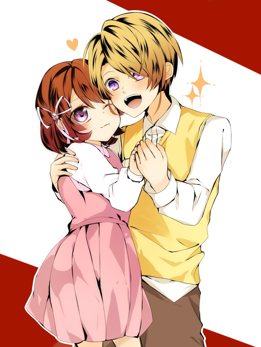 duo, fanart, female, kasuga_(variable_barricade), male, tekodeteko, toujou_hibari, variable_barricade