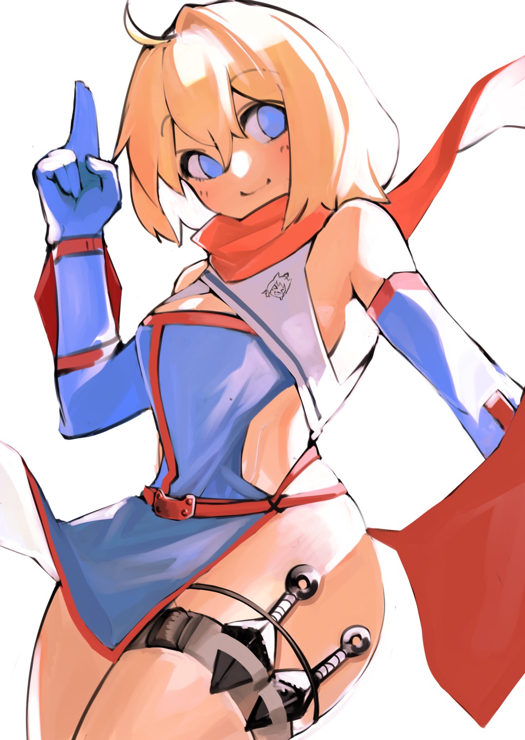 >_<, 1girl, alice_margatroid, bangs, blonde_hair, blue_eyes, blue_gloves, blush