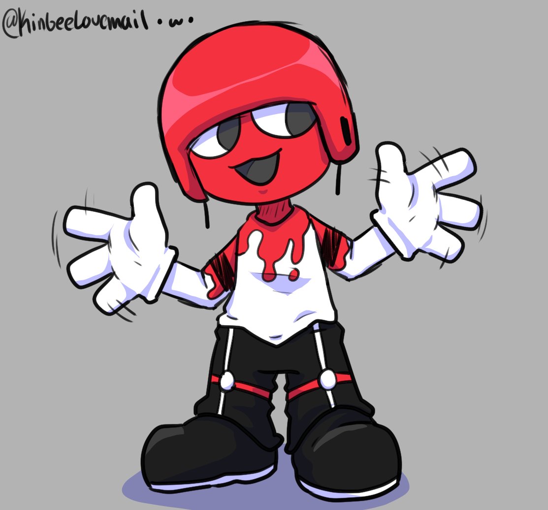 1boy, alternate_universe, friday_night_funkin', friday_night_funkin'_crystal, grey_background, kinbeelovemail, male_focus, simple_background