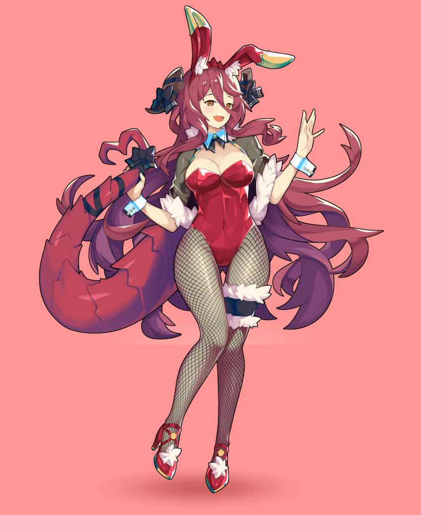 1girl, absurdres, alternate_costume, animal_ears, bangs, breasts, dragalia_lost, dragon_tail