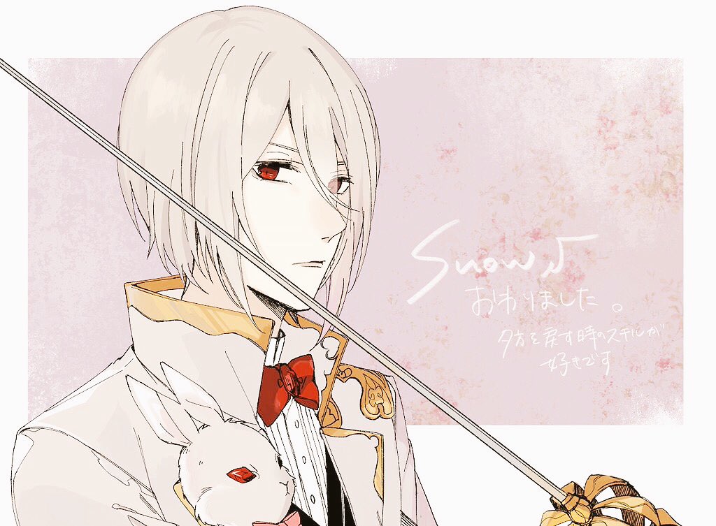 fanart, male, pixiv_id_11338758, shiro_to_kuro_no_alice, snow_(shiro_to_kuro_no_alice), solo