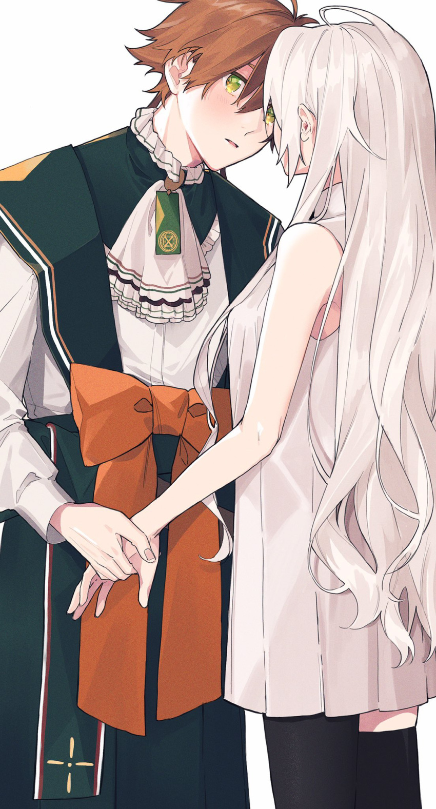 amakusa_shirou_tokisada_(olympia_soiree), duo, fanart, female, male, olympia_(olympia_soiree), olympia_soiree, pixiv_id_11338758