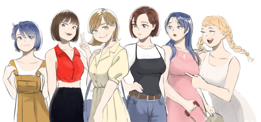 6+girls, absurdres, agent_aika, ai_(agent_aika), aika_(series), alternate_costume, ayumi_(agent_aika), azelweien