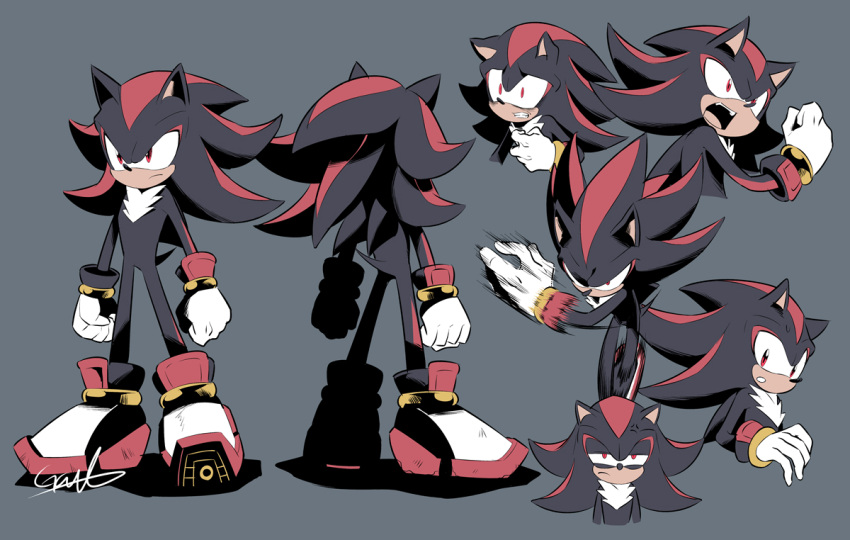 1boy, animal_ears, black_hair, character_sheet, closed_mouth, furry, furry_male, gareki_sh