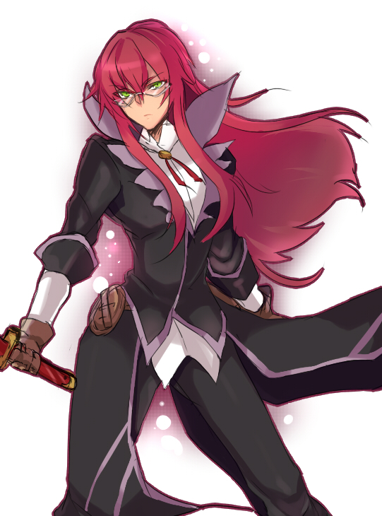 aya_(min412), bad_id, formal, genderswap, glasses, long_hair, red_hair, redhead
