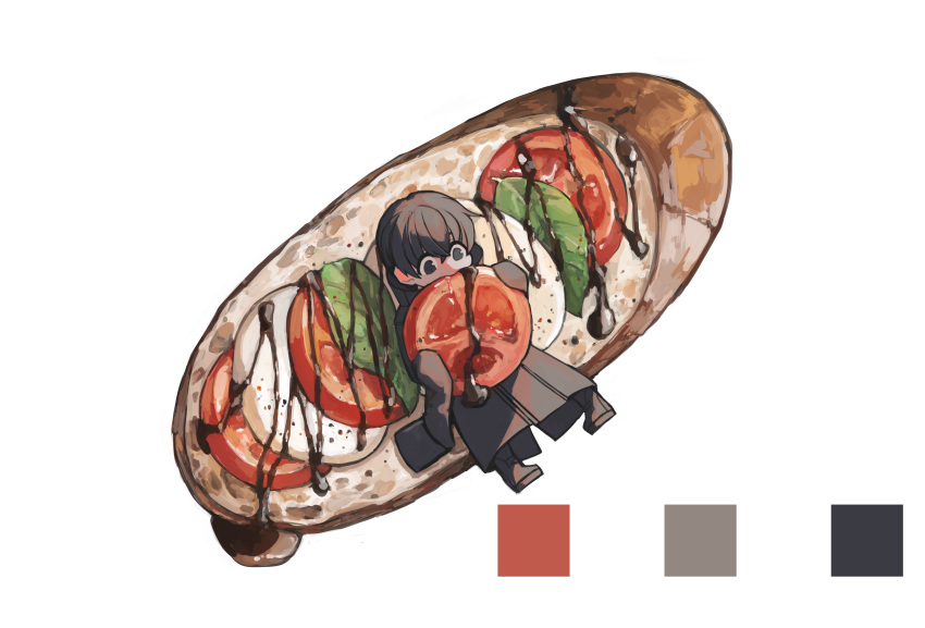 1boy, absurdres, balsamic_vinegar, bangs, black_coat, black_eyes, black_footwear, black_hair