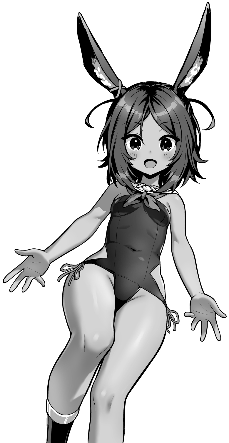 1girl, animal_ears, azur_lane, azur_lane:_slow_ahead, bangs, bare_arms, bare_shoulders, blush