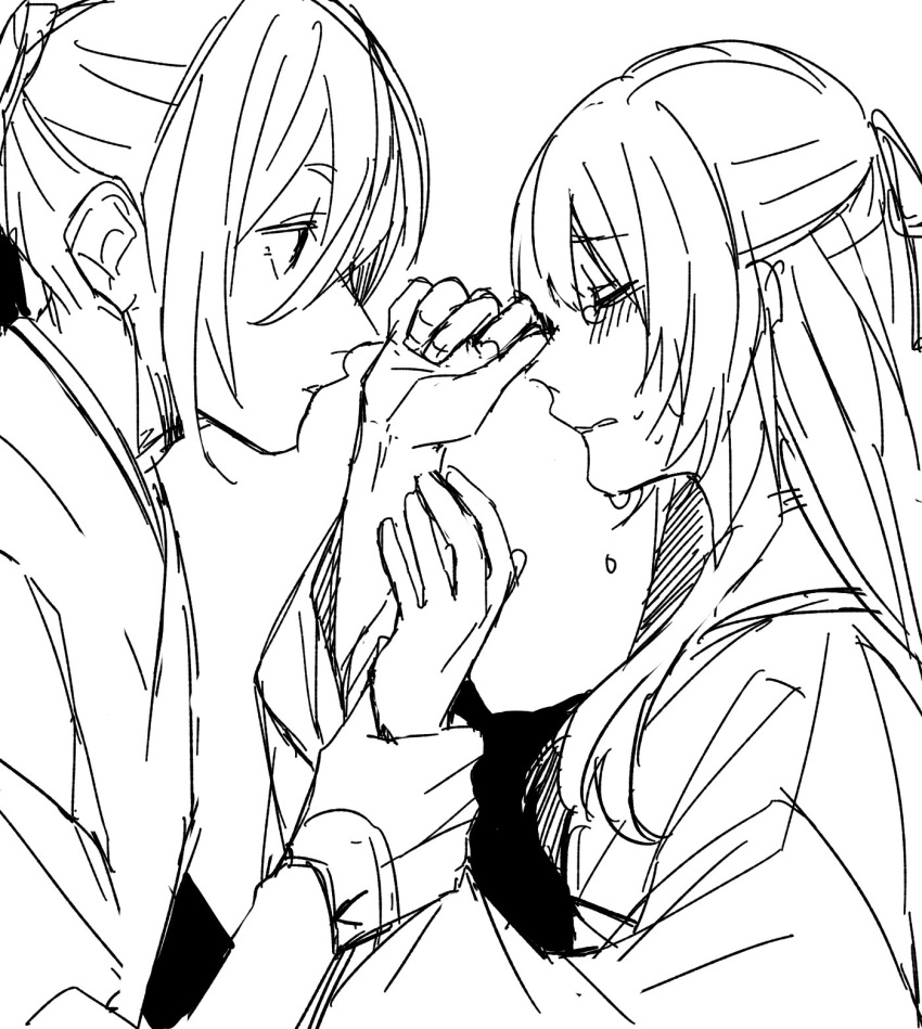 duo, fanart, female, kayo_(ken_ga_kimi), ken_ga_kimi, male, pixiv_id_11338758, suzukake_(ken_ga_kimi)