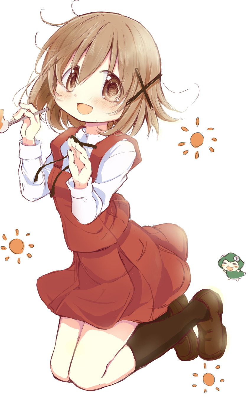 1girl, absurdres, aoki_ume_(style), black_bow, black_bowtie, black_legwear, black_ribbon, blush