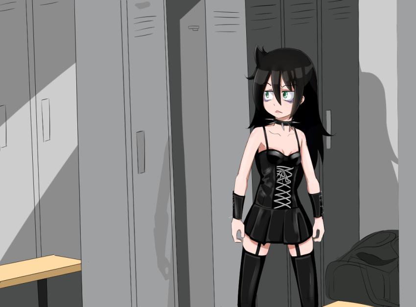 artist_request, bdsm, bondage_outfit, corset, femdom, gachimuchi, kuroki_tomoko, leather