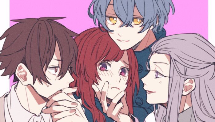 charade_maniacs, dazai_mei, fanart, female, gyoubu_souta, haizi_takumi, male, pixiv_id_11338758