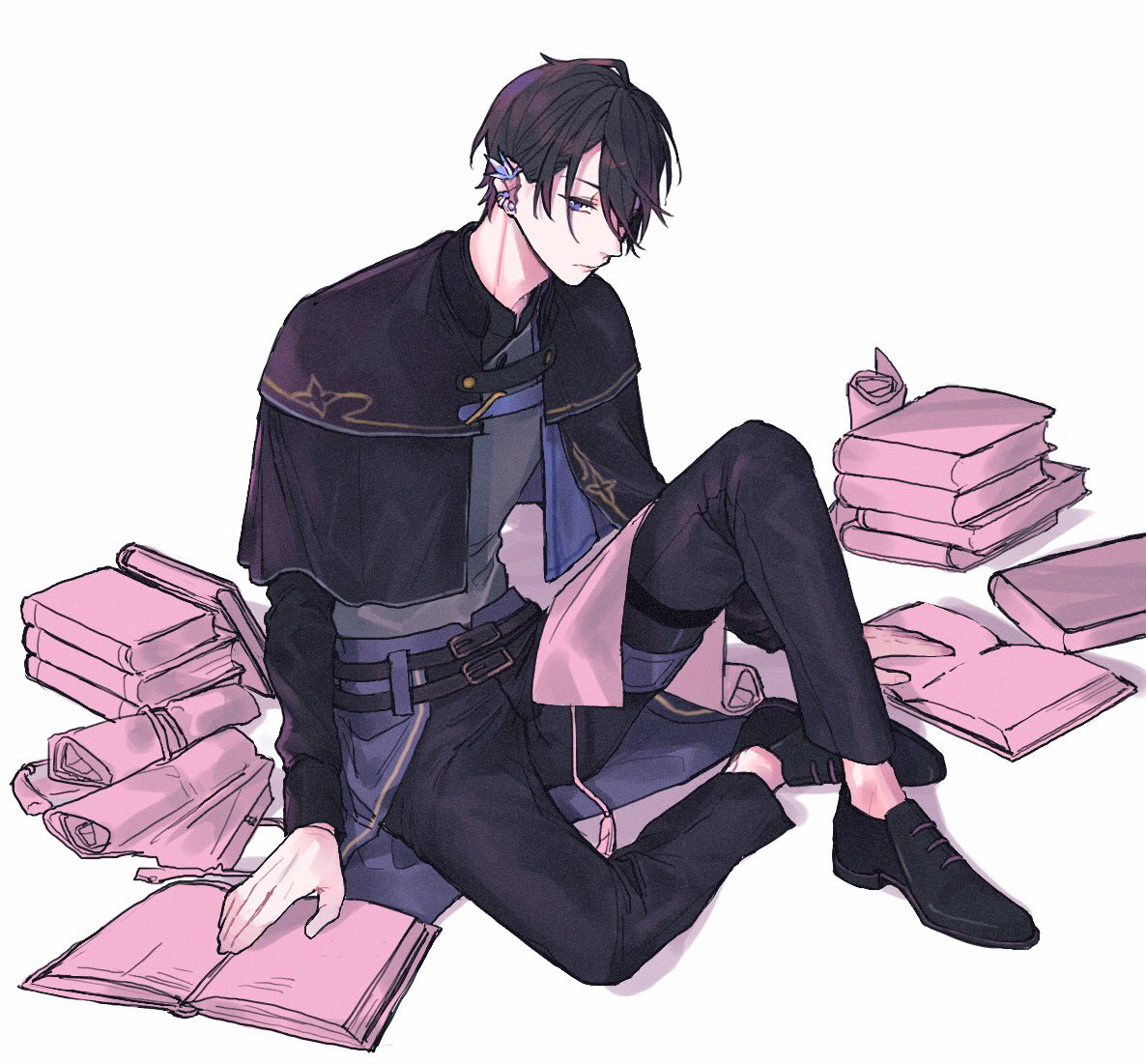 cendrillon_palika, fanart, male, pixiv_id_11338758, solo, ulen_muller