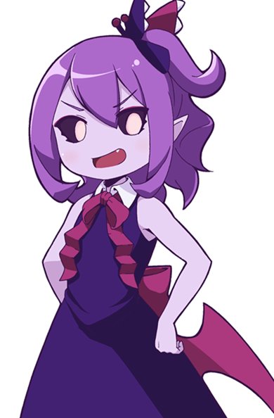1girl, black_dress, black_sclera, colored_sclera, colored_skin, demon_girl, dress, hair_ornament