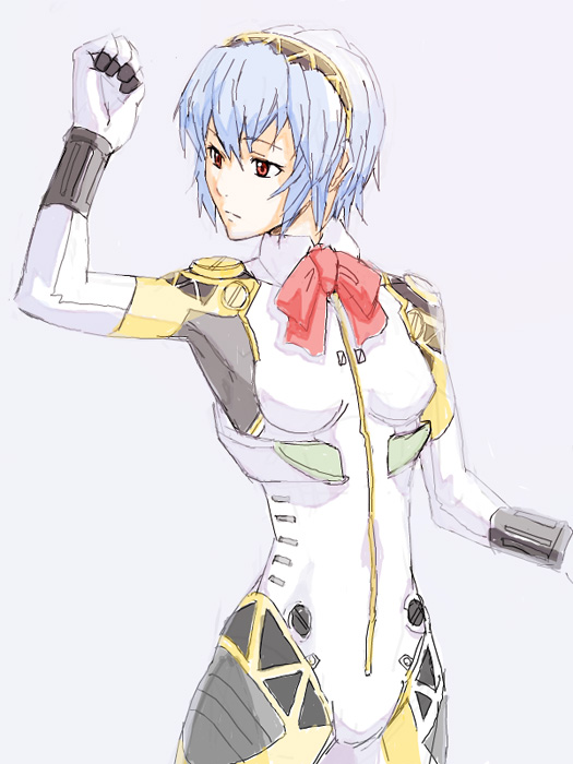 aegis, aegis_(cosplay), ayanami_rei, neon_genesis_evangelion, nitrene, parody, persona, persona_3