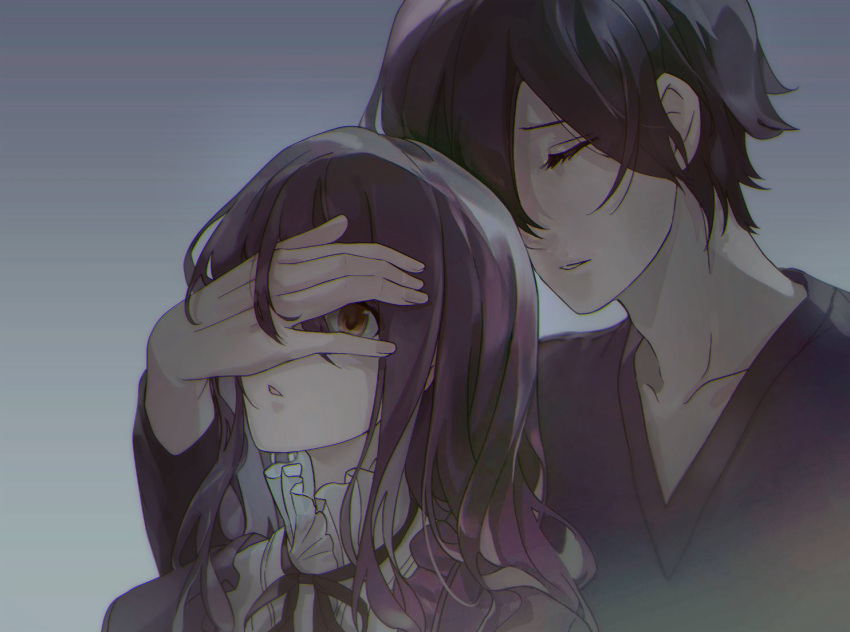 duo, fanart, female, male, pixiv_id_5280825, shinigami_to_shoujo, toono_sayo, toono_tooya