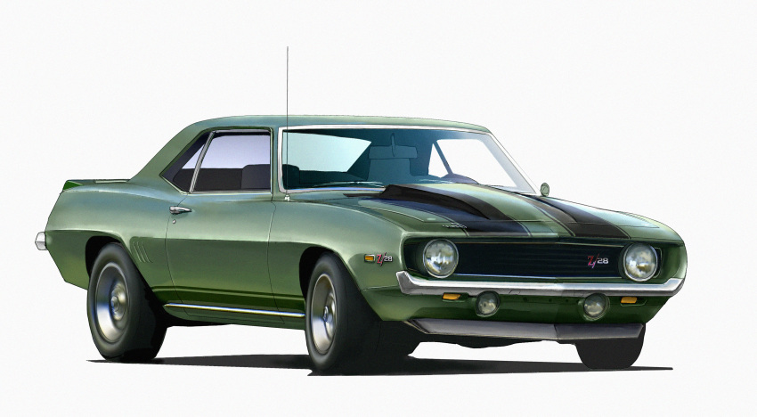 absurdres, asterozoa, car, chevrolet, chevrolet_camaro, ground_vehicle, headlight, highres