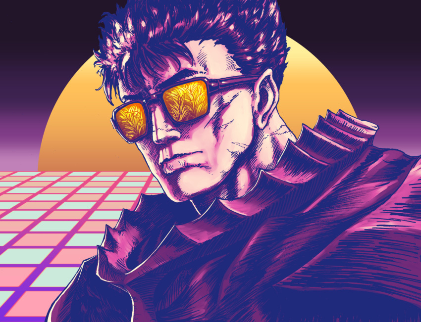 1boy, armor, berserk, berserker_armor, black_hair, guts_(berserk), male_focus, meme