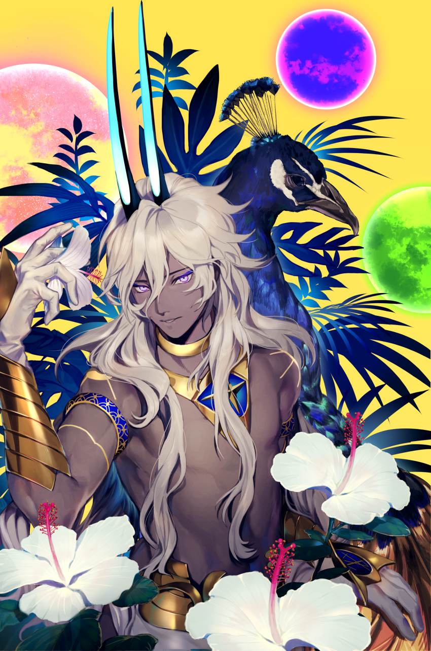 1boy, absurdres, arjuna_(fate), arjuna_alter_(fate), bangs, dark-skinned_male, dark_skin, fate/grand_order