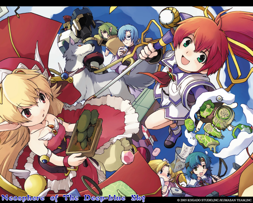 aoi_sora_no_neosphere, deep-blue_series, elincie_yerthrop, fairey_hierfly, nanoca_flanka, nene_hampden, noki_welkin, rafarew