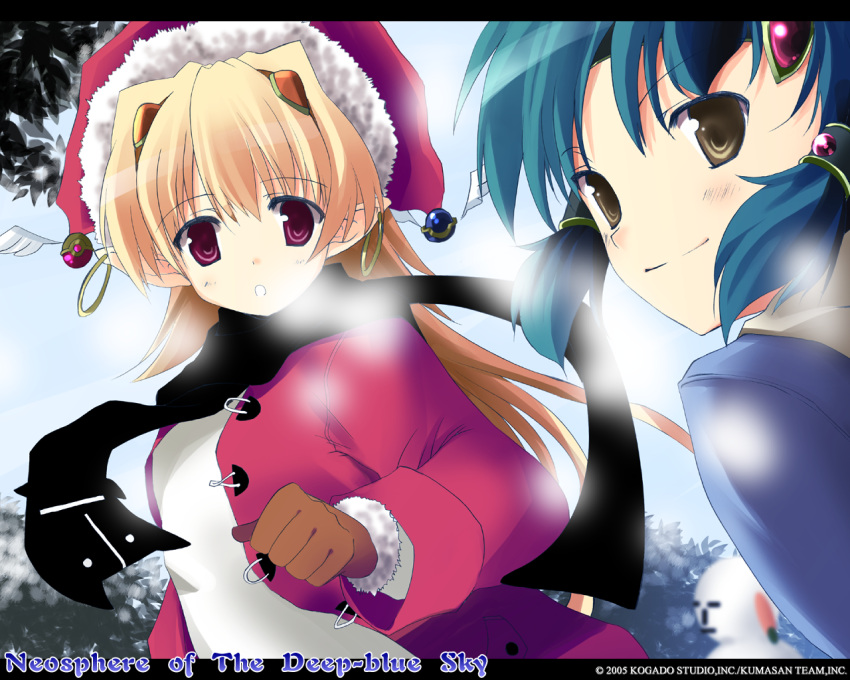 aoi_sora_no_neosphere, christmas, deep-blue_series, elincie_yerthrop, noki_welkin, tatami, wallpaper