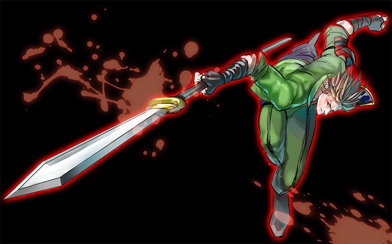 1boy, armor, black_background, black_gloves, brown_hair, foreshortening, gloves, green_jacket