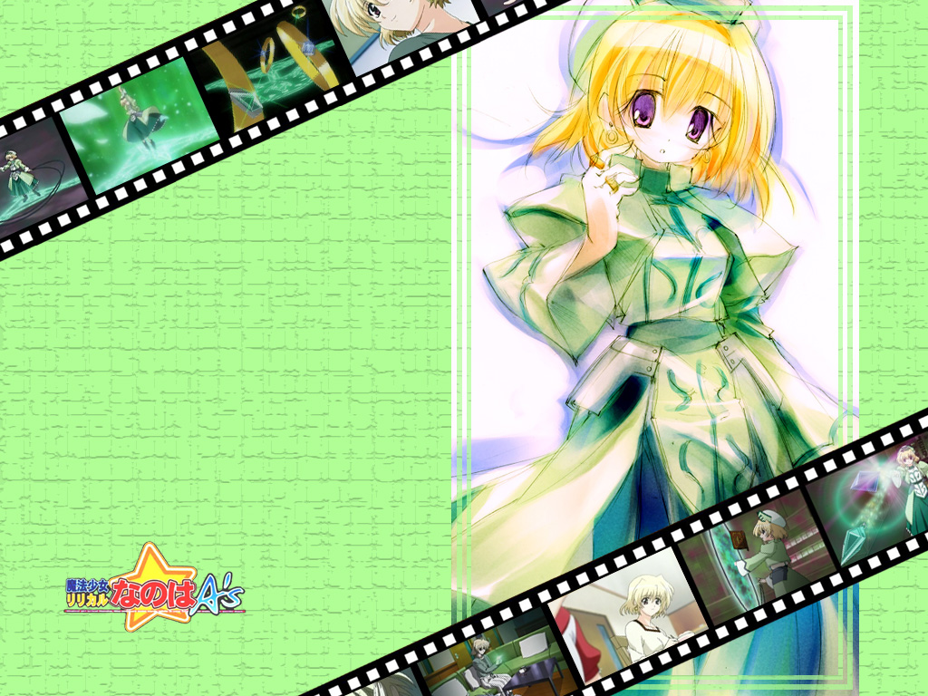 blonde_hair, dress, earrings, hat, klarer_wind, magic_circle, mahou_shoujo_lyrical_nanoha, mahou_shoujo_lyrical_nanoha_a's
