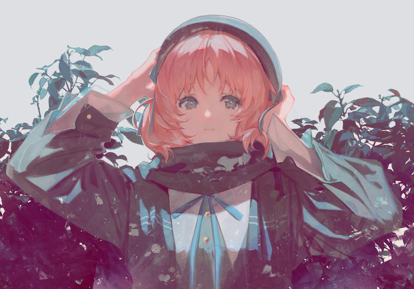 1girl, absurdres, bangs, blue_eyes, blue_neckwear, blue_ribbon, check_copyright, closed_mouth