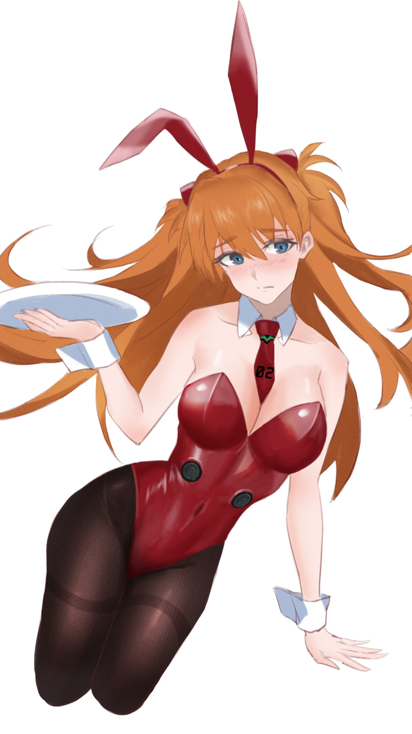 1girl, animal_ears, black_legwear, blush, brown_hair, cola-alter, collarbone, covered_navel