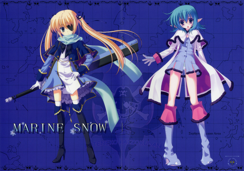 crease, dress, elf, eyepatch, ice_&amp;_choco, kokonobi, nanao_naru, panties