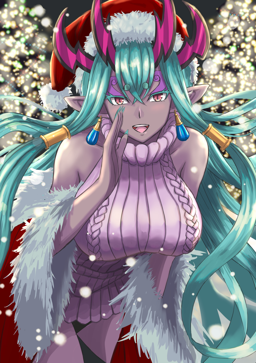 1girl, aqua_eyebrows, aqua_eyelashes, aqua_hair, aqua_nails, bangs, bare_shoulders, blush