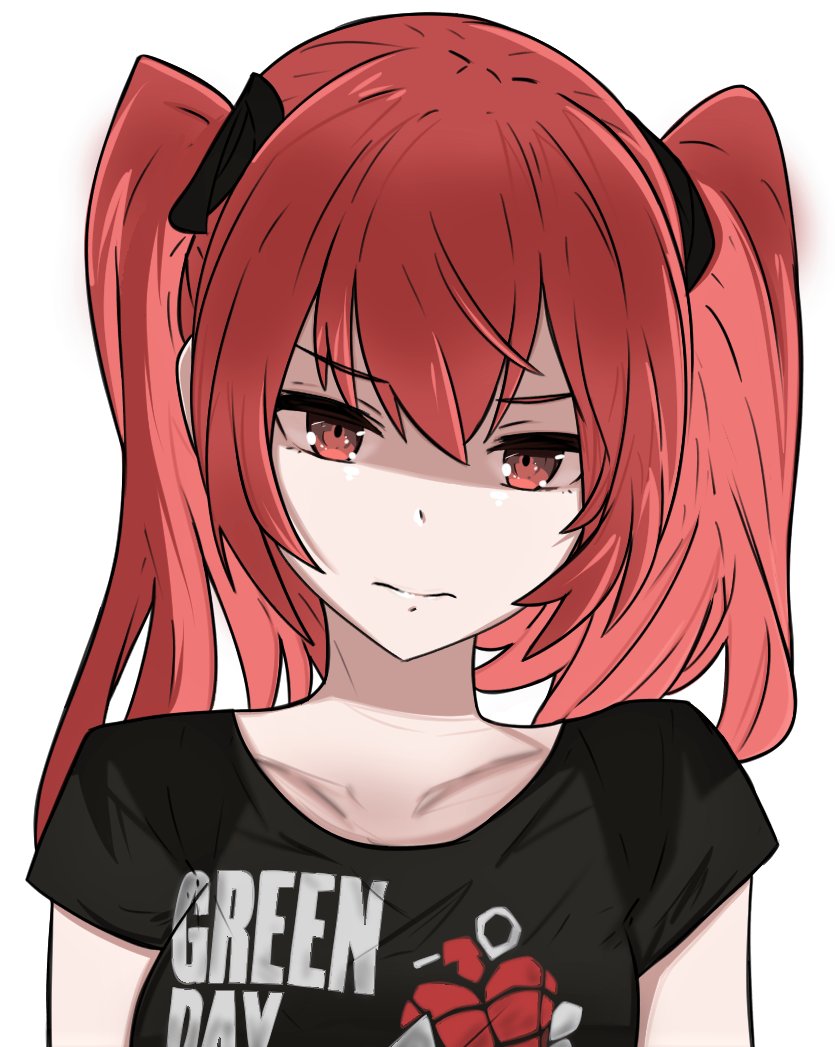 1girl, american_idiot, collarbone, fire_emblem, fire_emblem_awakening, green_day, group_name, long_hair