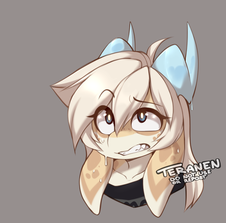 1girl, blue_eyes, collarbone, eyebrows_visible_through_hair, furry, furry_female, horns, long_hair
