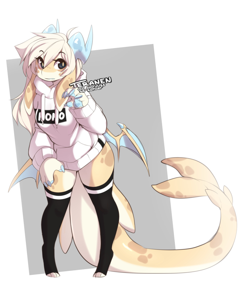 1girl, artist_name, black_eyes, black_legwear, eyebrows_visible_through_hair, furry, furry_female, highres