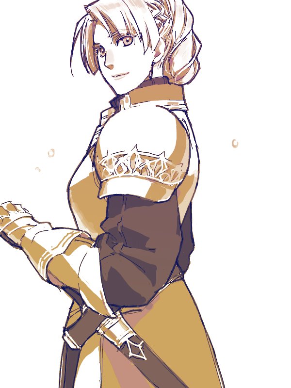 1girl, armor, braid, chris_lightfellow, closed_mouth, french_braid, gensou_suikoden, gensou_suikoden_iii