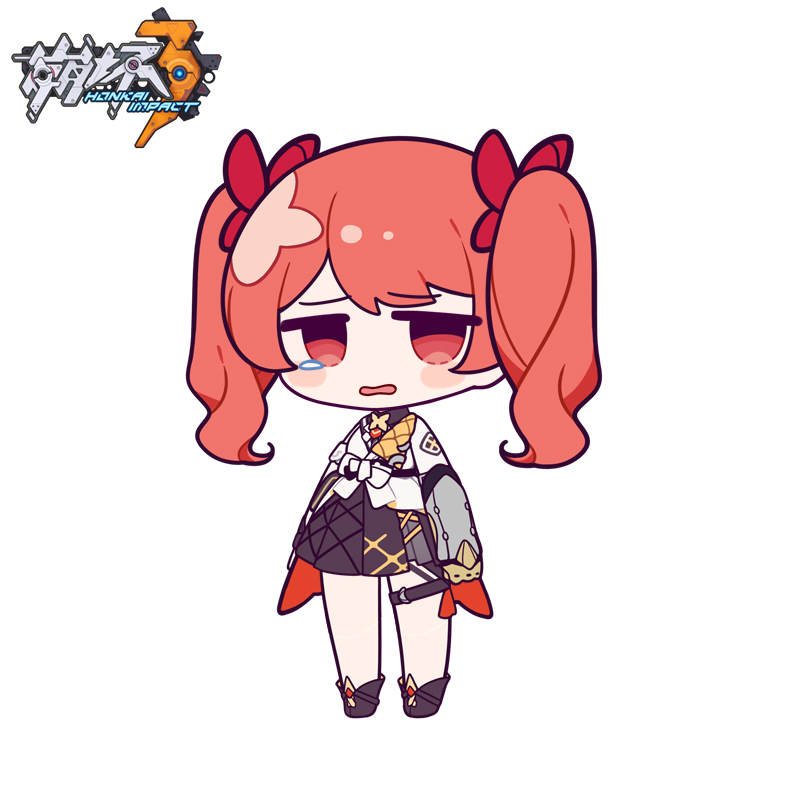 1girl, :o, bandages, bangs, black_skirt, blush_stickers, chibi, eta