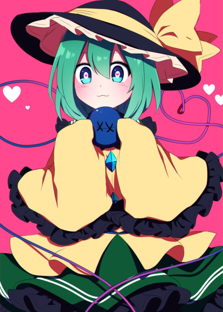 1girl, :3, absurdres, bangs, black_headwear, blouse, blue_eyes, blush