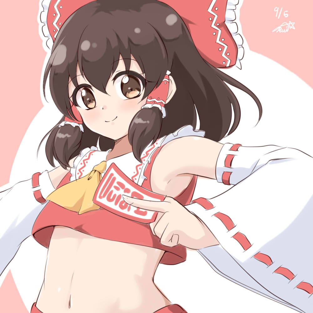 1girl, aitsugawa_rui, armpits, ascot, bangs, blush, bow, brown_eyes
