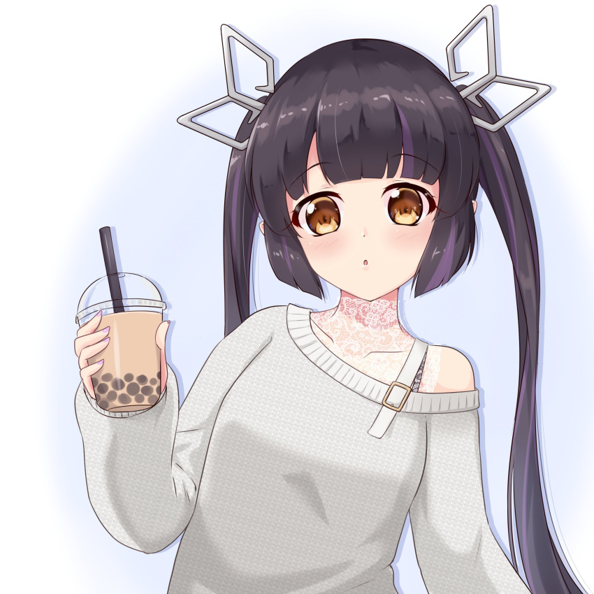 1girl, absurdres, aitsugawa_rui, alternate_costume, bangs, black_hair, blunt_bangs, blush