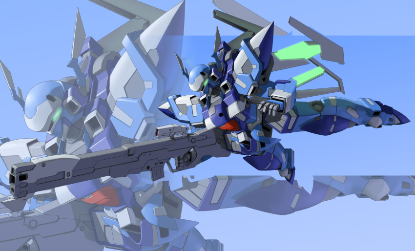 gun, mecha, no_humans, osamu_(pixiv12554), wild_falken, wings