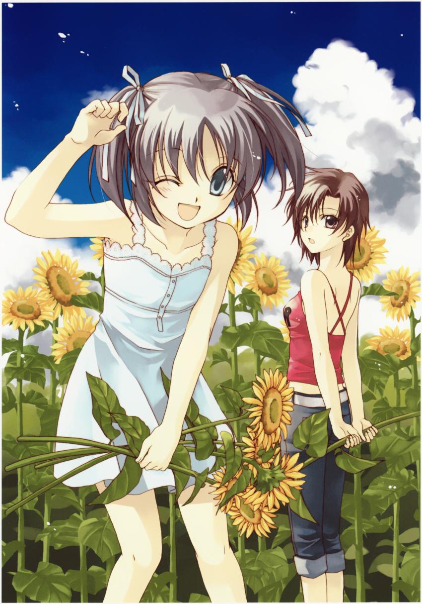 eita_mizuno, spiral, summer_dress, takamachi_ryoko, takeuchi_rio