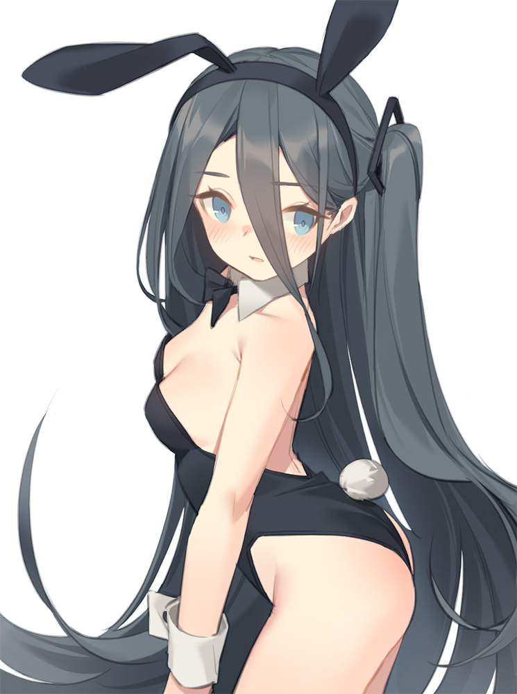 1girl, animal_ears, arisu_(blue_archive), bangs, bare_shoulders, black_bow, black_hairband, black_leotard