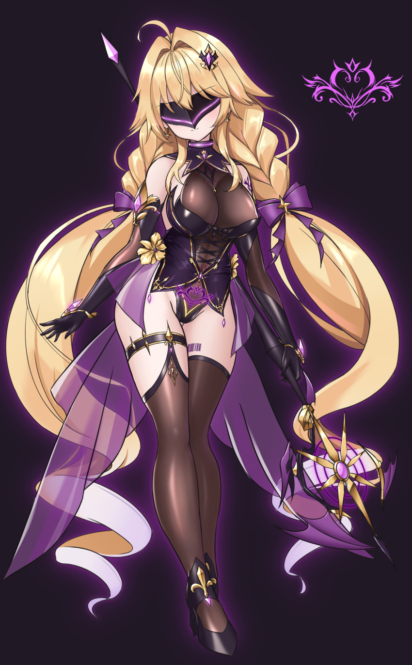 1girl, absurdres, azur_lane, black_background, black_footwear, black_gloves, black_mask, blonde_hair