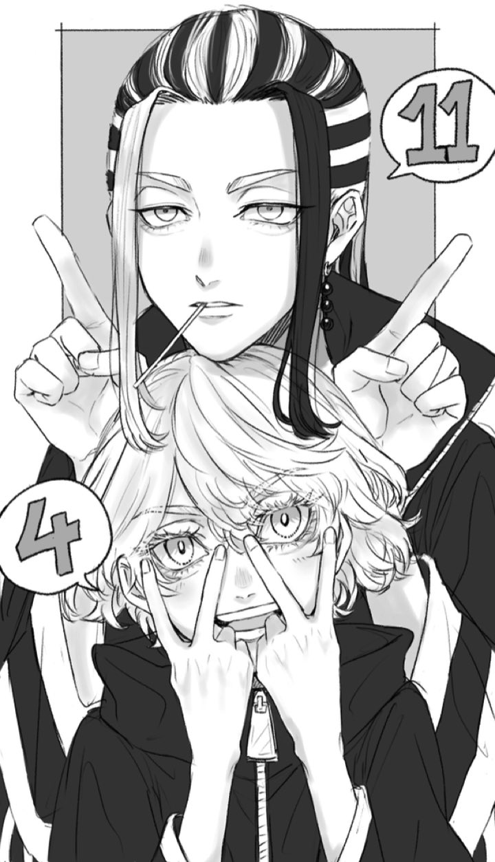 1boy, 1girl, ahoge, akashi_senju, bangs, black_hoodie, expressionless, eyebrows